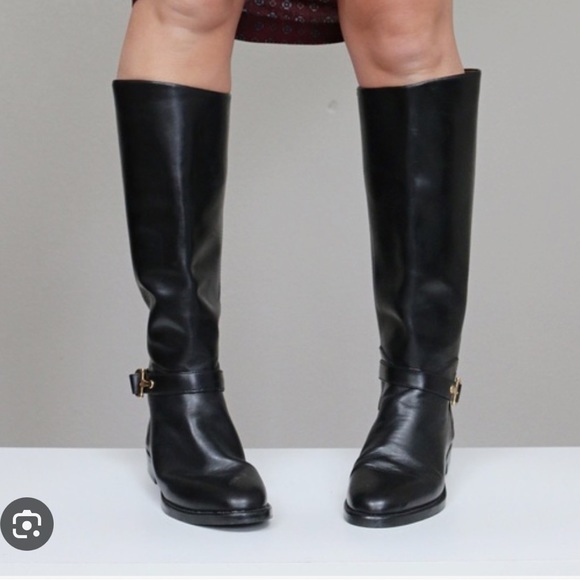 BURBERRY EQUESTRIAN RIDING TALL LEATHER BOOTS *EUC* - Picture 4 of 14